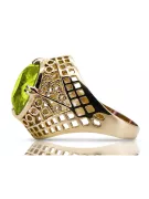  Žlutý peridot 14k žluté zlato Vintage Jewlery vrc030y
